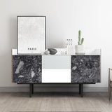 ROSEROSA Peel and Stick Matt Faux Marble Contact Paper Self-Adhesive Wallpaper Door Wrap Countertop Moulding Trim PMS4139