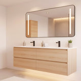 ROSEROSA Peel and Stick Premium Faux Wood Contact Paper Self-Adhesive Wallpaper Door Wrap Counter Top Mirror Moulding Trim PW122