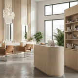 ROSEROSA Peel and Stick Premium Faux Wood Architectural Film Self-adhesive Wallpaper Door Wrap Counter Top Border Mirror Molding Trim PW130