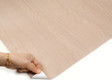 ROSEROSA Peel and Stick Premium Faux Wood Self-Adhesive Wallpaper Door Wrap Countertop Moulding Trim PW131