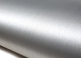 ROSEROSA Peel and Stick Brushed Faux Metal Contact Paper Self-Adhesive Wallpaper Door Wrap Countertop Moulding Trim RM09
