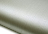 ROSEROSA Peel and Stick Brushed Faux Metal Contact Paper Self-Adhesive Wallpaper Door Wrap Countertop Moulding Trim RM15