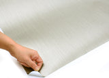 ROSEROSA Peel and Stick Brushed Faux Metal Contact Paper Self-Adhesive Wallpaper Door Wrap Countertop Moulding Trim RM15