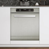 ROSEROSA Peel and Stick Brushed Faux Metal Contact Paper Self-Adhesive Wallpaper Door Wrap Countertop Moulding Trim RM15