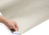 ROSEROSA Peel and Stick Brushed Faux Metal Contact Paper Self-Adhesive Wallpaper Door Wrap Countertop Moulding Trim RM16