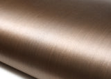 ROSEROSA Peel and Stick Brushed Faux Metal Contact Paper Self-Adhesive Wallpaper Door Wrap Countertop Moulding Trim RM19