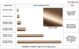 ROSEROSA Peel and Stick Brushed Faux Metal Contact Paper Self-Adhesive Wallpaper Door Wrap Countertop Moulding Trim RM20