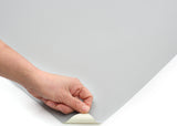 ROSEROSA Peel and Stick PVC Solid Self-adhesive Wallpaper Covering Counter Top Light Gray SF21