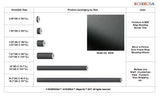 ROSEROSA Peel and Stick Matte Solid Contactpaper Self-Adhesive Wallpaper Door Wrap Countertop Moulding Trim SG50