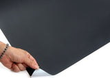 ROSEROSA Peel and Stick PVC Solid Self-adhesive Wallpaper Covering Counter Top Black SL522