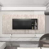ROSEROSA Peel and Stick Faux Matt Marble Contact Paper Self-Adhesive Wallpaper Door Wrap Countertop Moulding Trim SM742