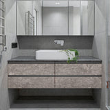 ROSEROSA Peel and Stick Matt Faux Stone Contact Paper Self-Adhesive Wallpaper Door Wrap Countertop Moulding Trim ST672
