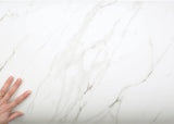 ROSEROSA Peel and Stick Matt Faux Marble Contact Paper Self-Adhesive Wallpaper Door Wrap Countertop Moulding Trim ST678