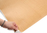 ROSEROSA Peel and Stick Flame Retardation PVC Sycamore Wood Self-adhesive Covering Countertop FWD302
