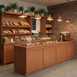 ROSEROSA Peel and Stick Natural Faux Wood Architectural Film Self-adhesive Wallpaper Door Wrap Counter Top Border Mirror Molding Trim WD634