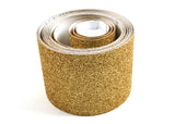 ROSEROSA Peel and Stick Glitter Sand Crafting Tape Instant Self-Adhesive Border Sticker - Light Gold