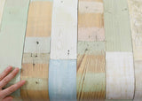 ROSEROSA Peel and Stick PVC Reclaimed Wood Self-adhesive Covering Countertop Backsplash Panel 22506