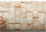 ROSEROSA Peel and Stick PVC Coral Stone Self-adhesive Covering Countertop Backsplash GM4252-4