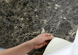 ROSEROSA Peel and Stick PVC Marble Self-adhesive Wallpaper Covering Counter Top Emperador S4710-1