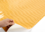 ROSEROSA Peel and Stick PVC High Glossy Wave Instant Self-Adhesive Covering Countertop Backsplash Wave PGS5128-12 : 1.96 Feet X 8.20 Feet