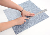 ROSEROSA Peel and Stick Engineered PVC Carpet Tiles Durable Vinyl Flooring ECK-101
