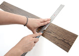 ROSEROSA Peel and Stick Engineered PVC Plank Wood Pattern Durable Vinyl Flooring (ECK-802 : 20 Planks)