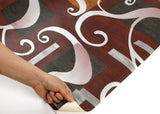 ROSEROSA Peel and Stick PVC Flame Retardation Baroque Self-adhesive Covering Countertop FP9143-2