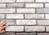 ROSEROSA Peel and Stick PVC Brick Self-Adhesive Wallpaper Covering Counter Top FM1708