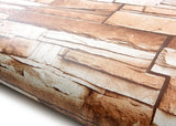 ROSEROSA Peel and Stick Flame retardation PVC Slate Stone Self-Adhesive Wallpaper Covering FM741