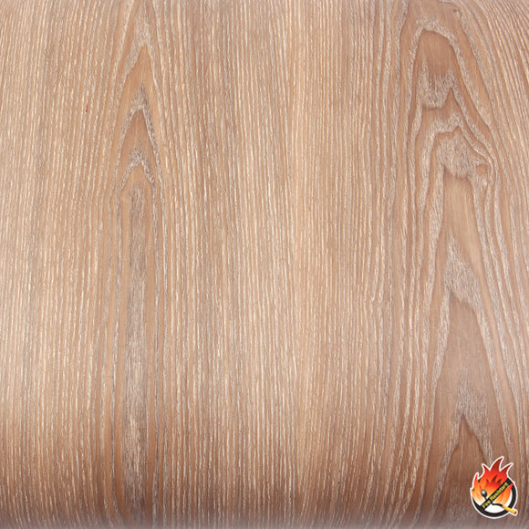 ROSEROSA Peel and Stick Flame retardation PVC Oak Wood Self-Adhesive Wallpaper Covering FWD169