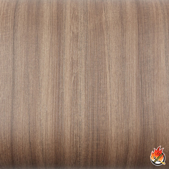 ROSEROSA Peel and Stick Flame Retardation PVC Teak Wood Self-adhesive Wallpaper Counter Top FWD323