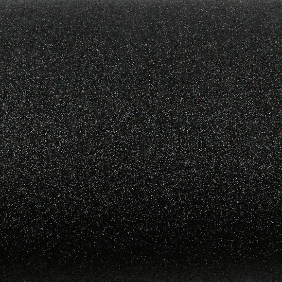 ROSEROSA Peel and Stick Glitter Sand Crafting Tape Instant Self-Adhesive Border Sticker - Black