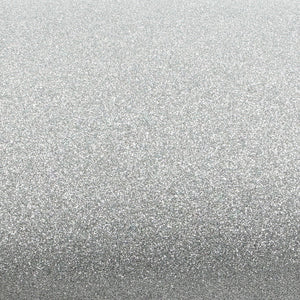 ROSEROSA Peel and Stick Glitter Sand Crafting Tape Self-Adhesive Covering Wallpaper - Silver