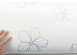 ROSEROSA Peel and Stick PVC High Glossy Hologram Self-adhesive Covering Modern Flower H8004-1