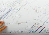 RROSEROSA Peel and Stick PVC High Glossy Self-adhesive Wallpaper Covering Countertop Marquina H8005-1