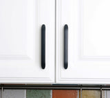Set of 4pcs Steel Door Handles Pulls for Cupboard Cabinet Drawer JP2024-Black : 4 Handles
