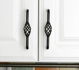 Set of 4pcs Metal Door Handles Pulls for Cupboard Cabinet Drawer JP3002-Black : 4 Handles