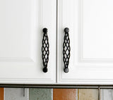Set of 4pcs Metal Door Handles Pulls for Cupboard Cabinet Drawer JP3004-Black : 4 Handles