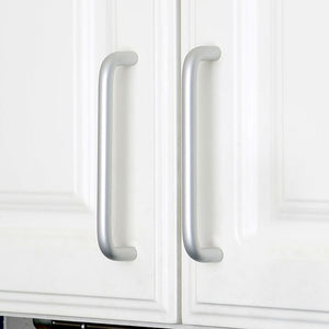 Set of 4pcs Metal Door Handles Pulls for Cupboard Cabinet Drawer JP5704-Matte Silver : 4 Handles