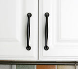 Set of 4pcs Metal Door Handles Pulls for Cupboard Cabinet Drawer JP6660-Black : 4 Handles
