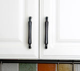 Set of 4pcs Metal Door Handles Pulls for Cupboard Cabinet Drawer JP7603-Vintage Black : 4 Handles