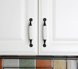 Set of 4pcs Ceramic Door Handles Pulls for Cupboard Cabinet Drawer JP8104-White : 4 Handles