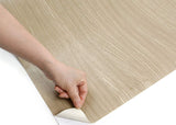 ROSEROSA Peel and Stick PVC Wood Self-Adhesive Wallpaper Covering Counter Top Oak Wood KW063N