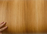 ROSEROSA Peel and Stick PVC Wood Self-Adhesive Wallpaper Covering Counter Top Walnut Wood KW117N