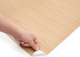 ROSEROSA Peel and Stick PVC Teak Wood Self-adhesive Covering Countertop KW242L