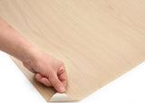 ROSEROSA Peel and Stick Flame retardation PVC Oak Wood Self-Adhesive Wallpaper Covering KW253F
