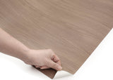 ROSEROSA Peel and Stick PVC Wood Self-Adhesive Wallpaper Covering Counter Top Ash Wood KW255L