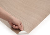 ROSEROSA Peel and Stick Flame retardation PVC Oak Wood Self-Adhesive Wallpaper Covering KW315F
