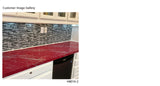 RROSEROSA Peel and Stick PVC High Glossy Self-adhesive Wallpaper Covering Countertop Marquina H8005-1