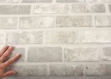 ROSEROSA Peel and Stick PVC Brick Self-Adhesive Wallpaper Covering Counter Top LW379